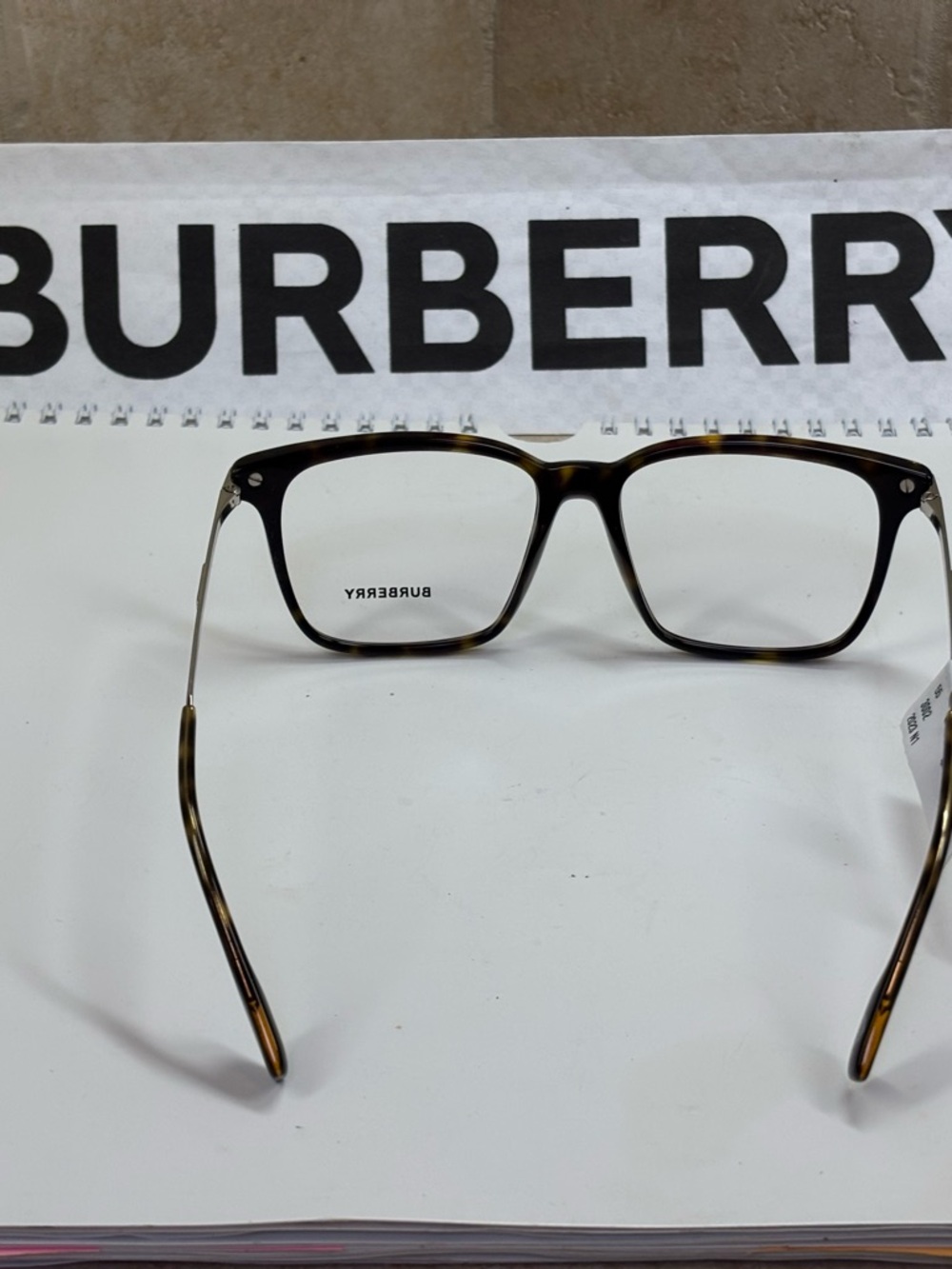 New Burberry BE2378 3002 Ellis Dark Havana Optical Glasses Extra Long Temples - Picture 5 of 13